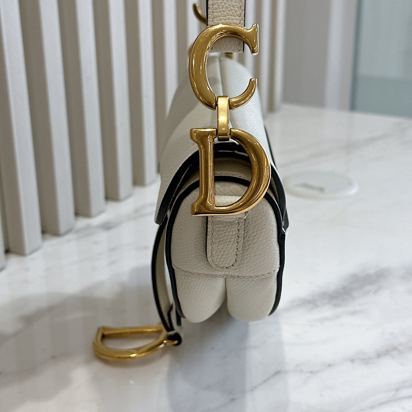 Dior Saddle Mini in White
