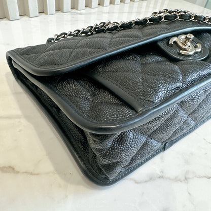 Chanel Quilted Medium French Reviera in Black SHW
