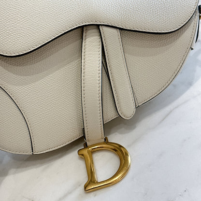 Dior Saddle Mini in White