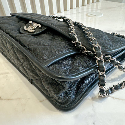 Chanel Quilted Medium French Reviera in Black SHW
