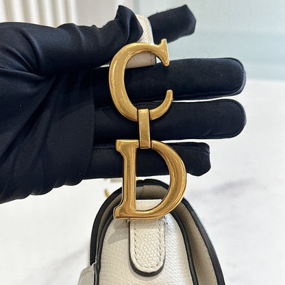 Dior Saddle Mini in White