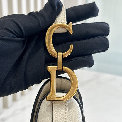 Dior Saddle Mini in White