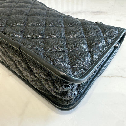 Chanel Quilted Medium French Reviera in Black SHW