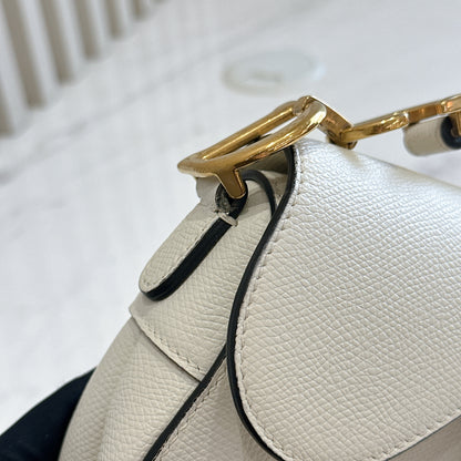 Dior Saddle Mini in White