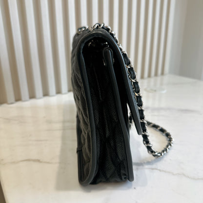 Chanel Quilted Medium French Reviera in Black SHW