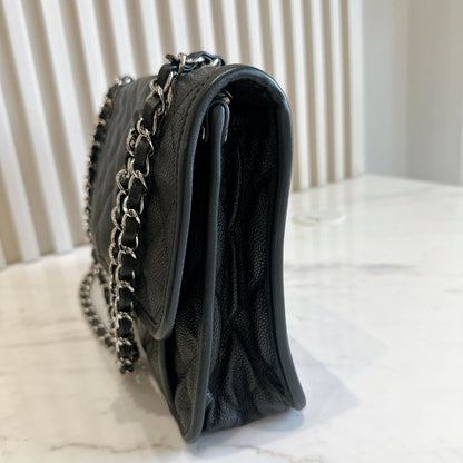 Chanel Quilted Medium French Reviera in Black SHW