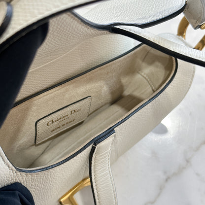Dior Saddle Mini in White