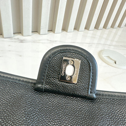 Chanel Quilted Medium French Reviera in Black SHW