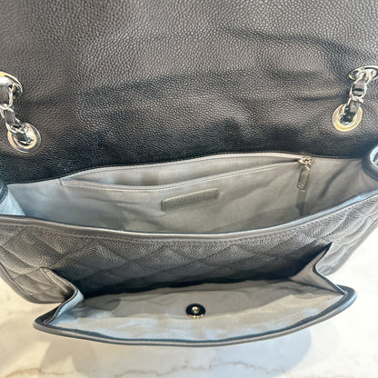 Chanel Quilted Medium French Reviera in Black SHW