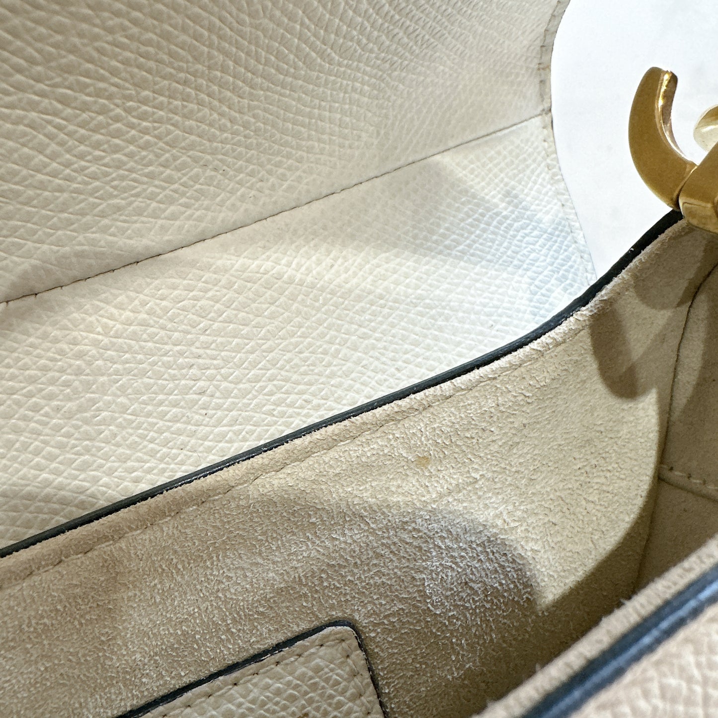 Dior Saddle Mini in White