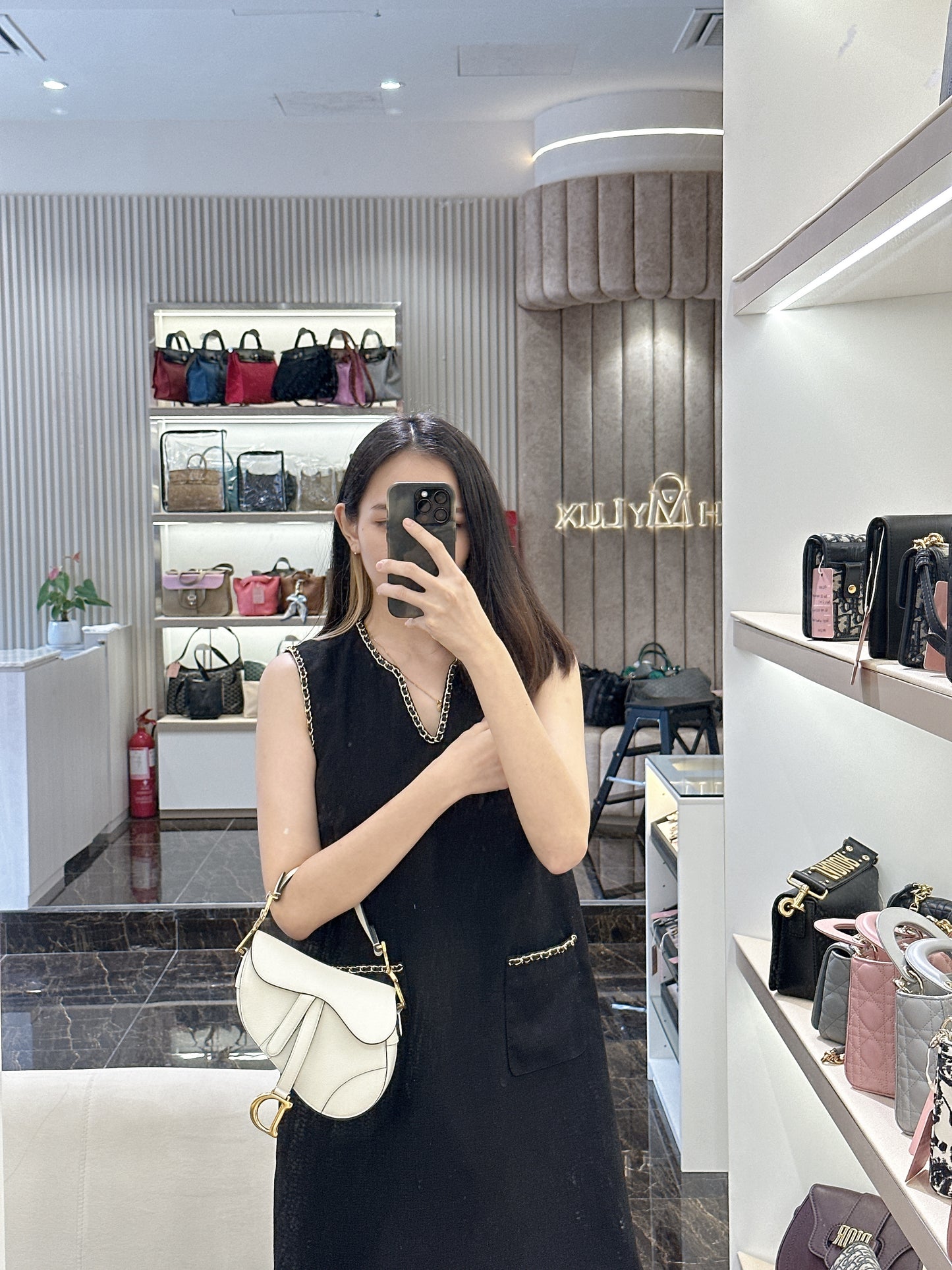 Dior Saddle Mini in White