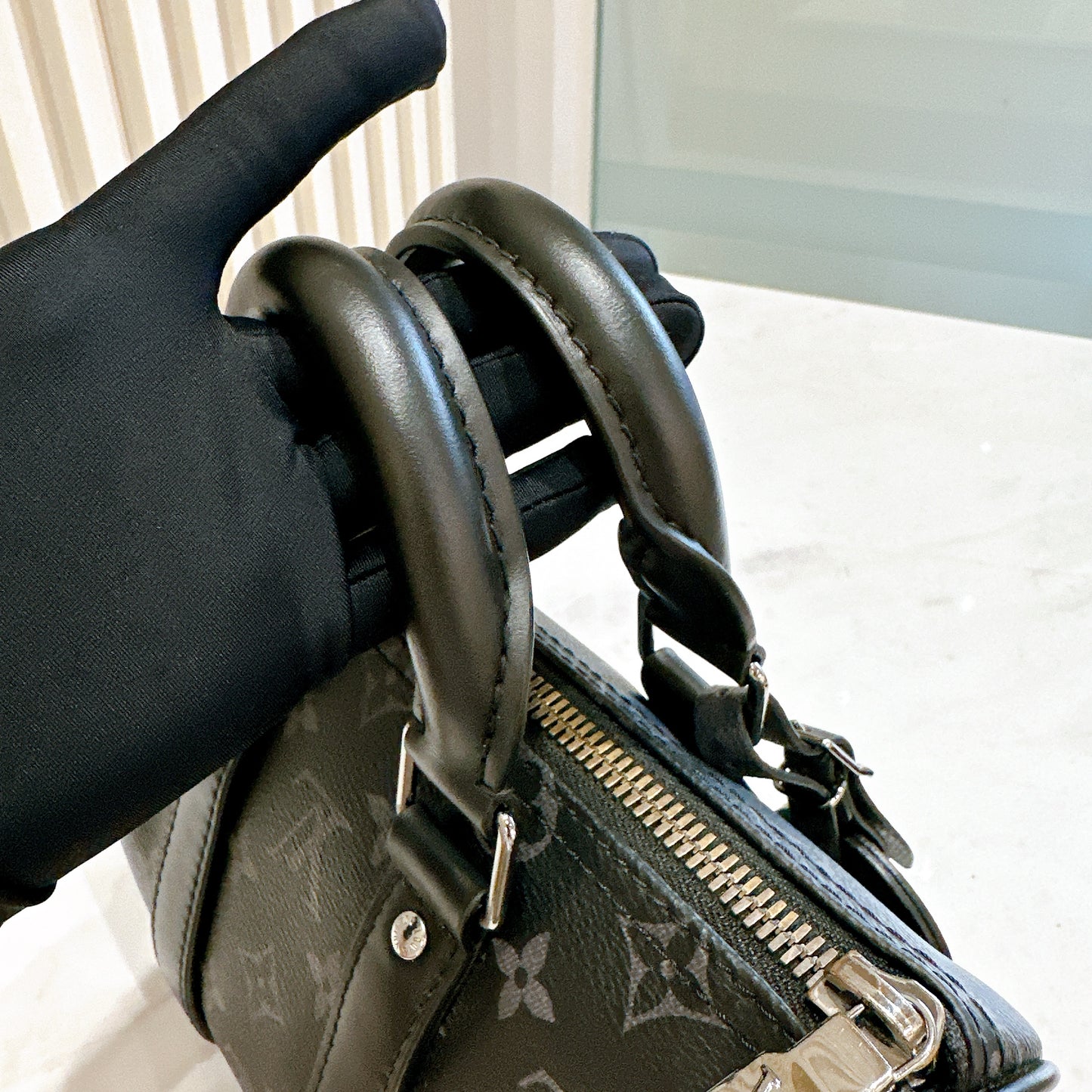 LV Keepall 25 in Monogram Eclipse
