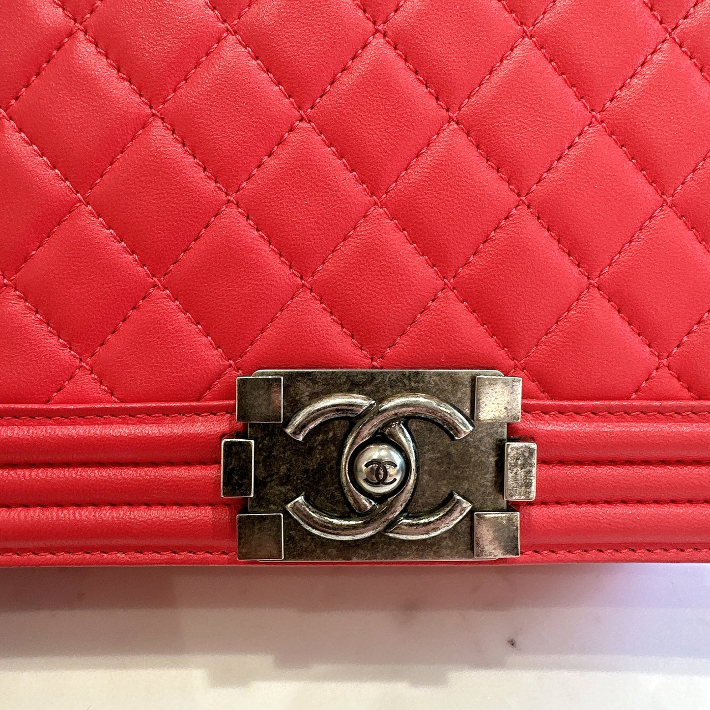Chanel Boy New Medium Lambskin in Pink SHW