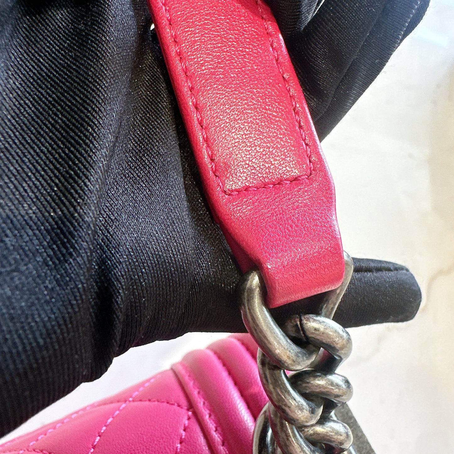 Chanel Boy New Medium Lambskin in Pink SHW