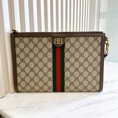 Gucci X Balenciaga BB Supreme Ophidia Clutch