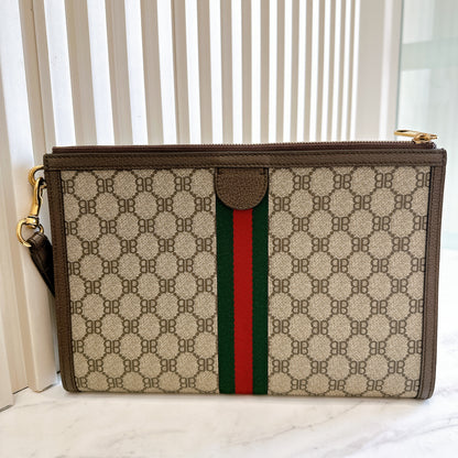 Gucci X Balenciaga BB Supreme Ophidia Clutch