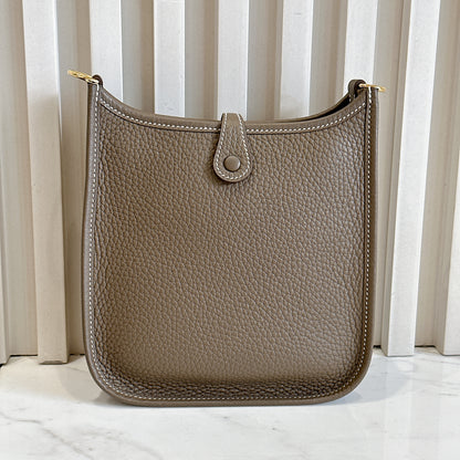 Hermes Mini Evelyne in Etoupe