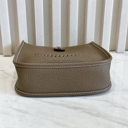 Hermes Mini Evelyne in Etoupe