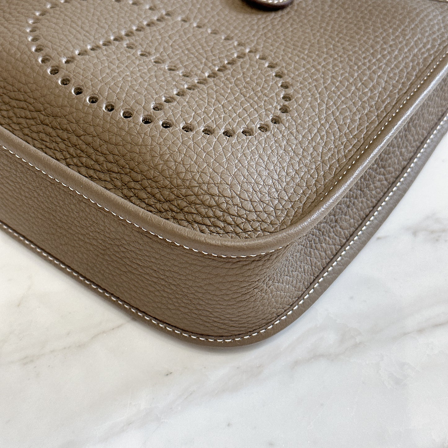 Hermes Mini Evelyne in Etoupe