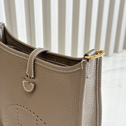 Hermes Mini Evelyne in Etoupe