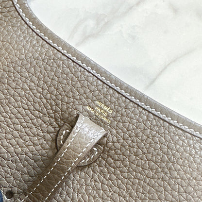 Hermes Mini Evelyne in Etoupe