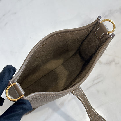 Hermes Mini Evelyne in Etoupe