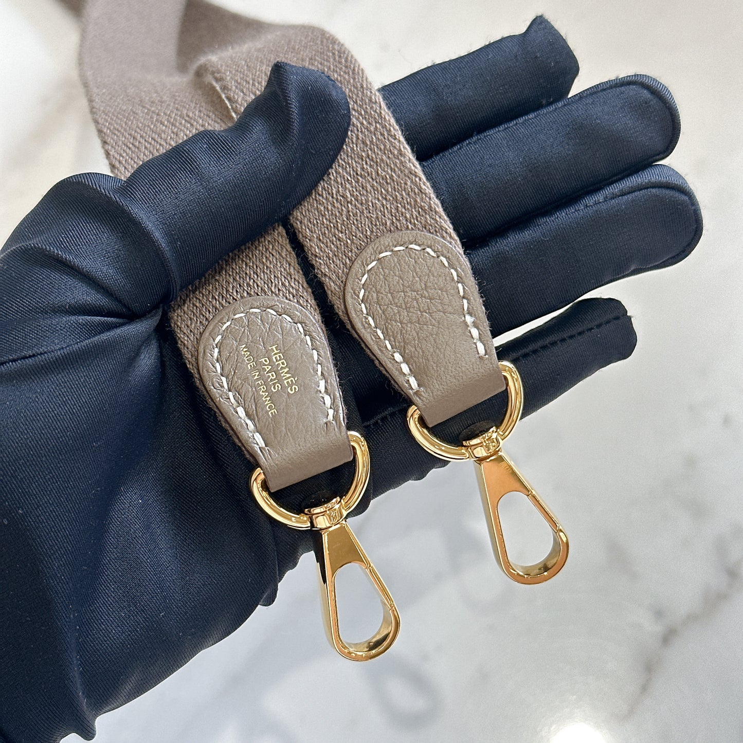 Hermes Mini Evelyne in Etoupe