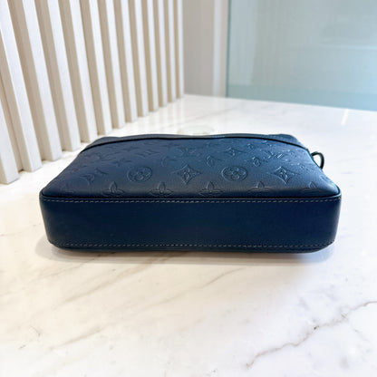 LV Trio Messenger in Navy Blue
