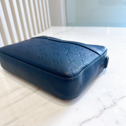 LV Trio Messenger in Navy Blue