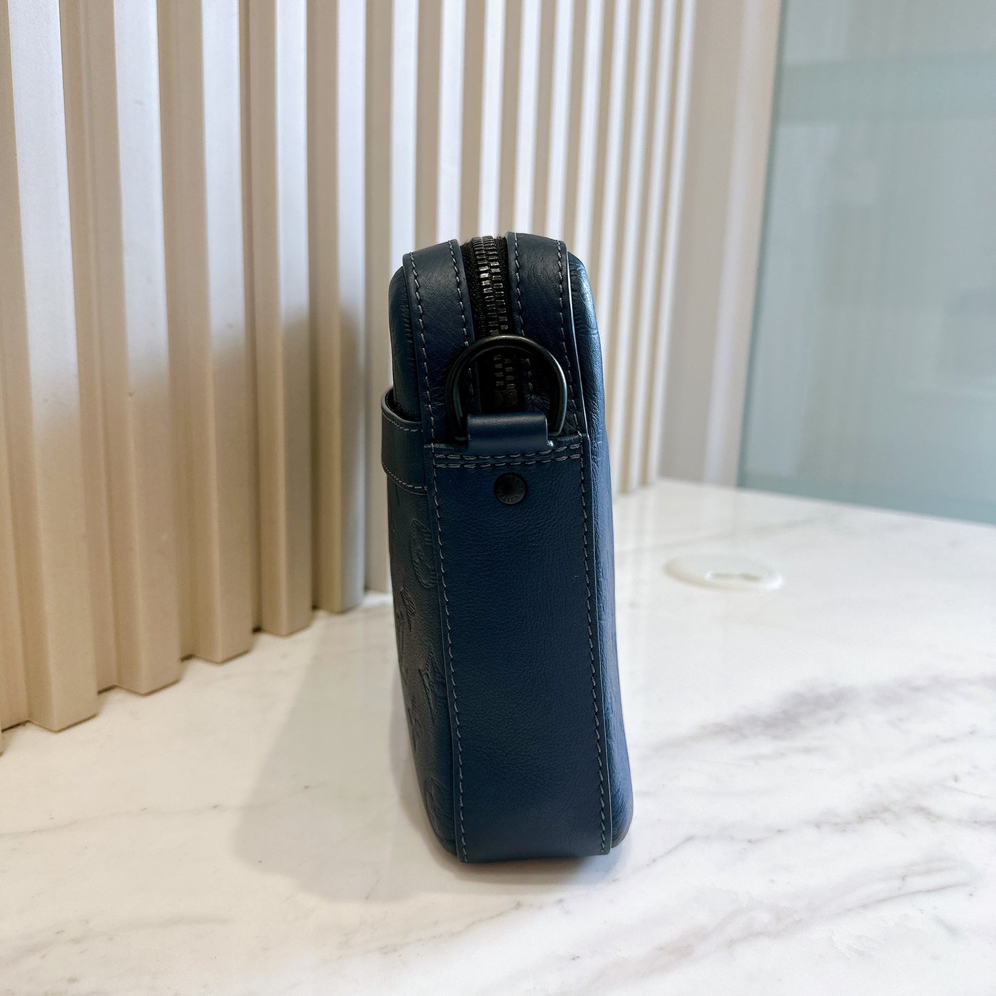 LV Trio Messenger in Navy Blue