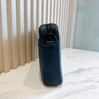 LV Trio Messenger in Navy Blue