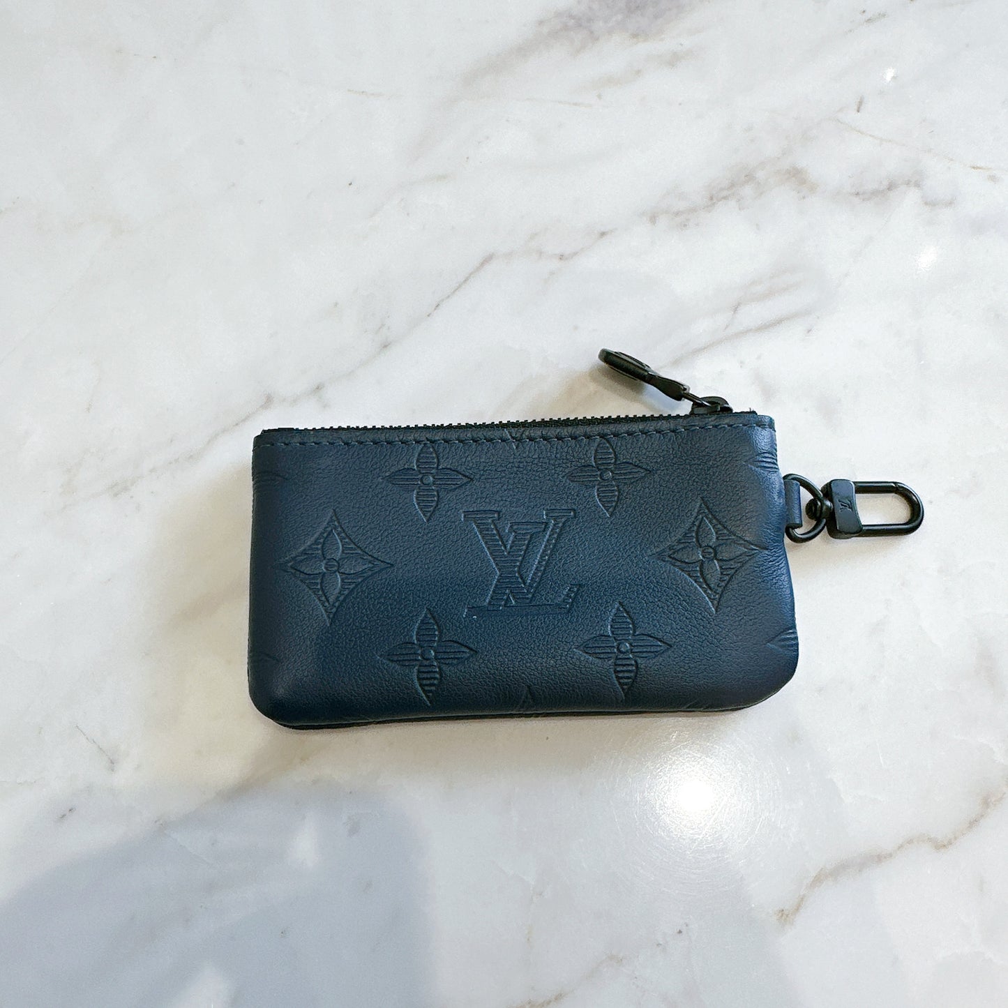 LV Trio Messenger in Navy Blue