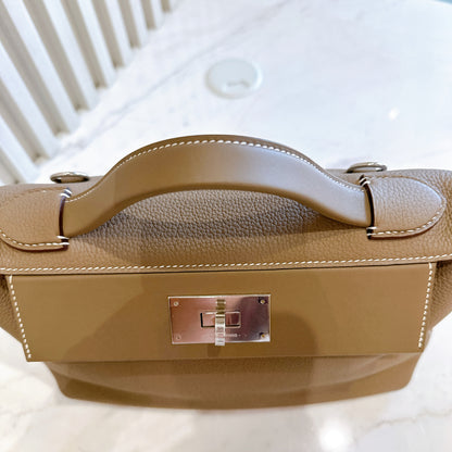 Hermes 2424 29cm in Etoupe PHW