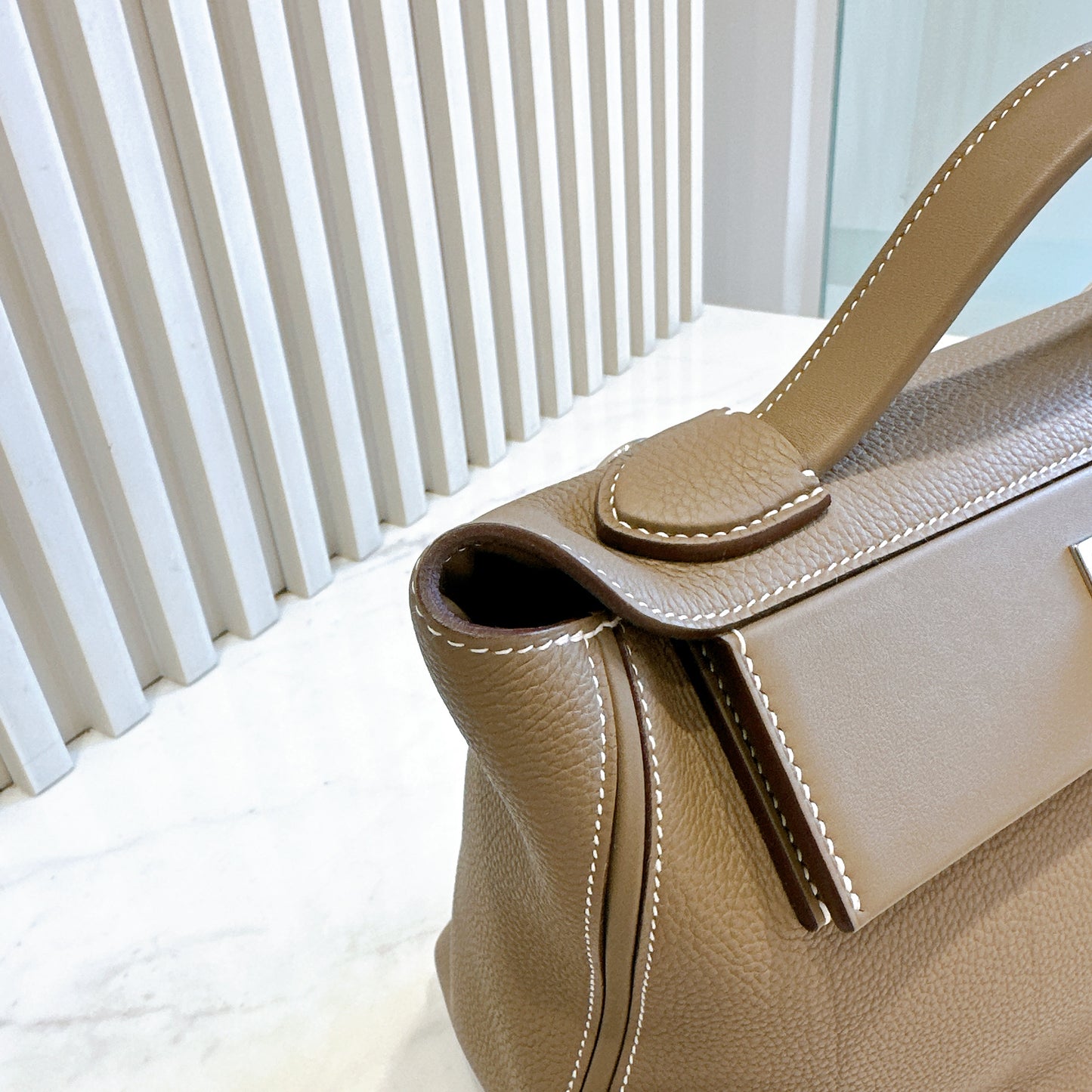 Hermes 2424 29cm in Etoupe PHW