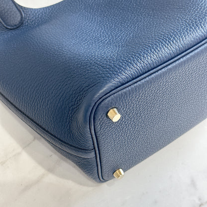Hermes Picotin 18 Bleu De Prusse