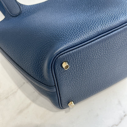 Hermes Picotin 18 Bleu De Prusse