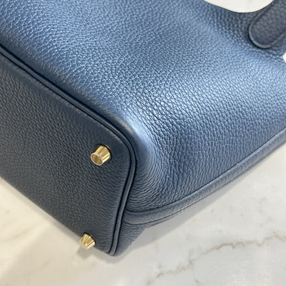 Hermes Picotin 18 Bleu De Prusse