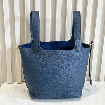 Hermes Picotin 18 Bleu De Prusse