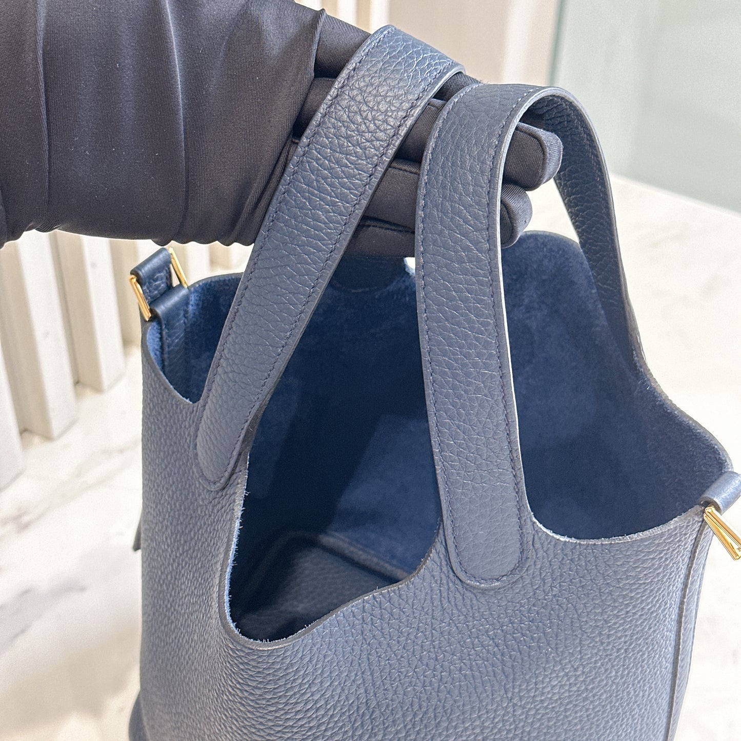 Hermes Picotin 18 Bleu De Prusse