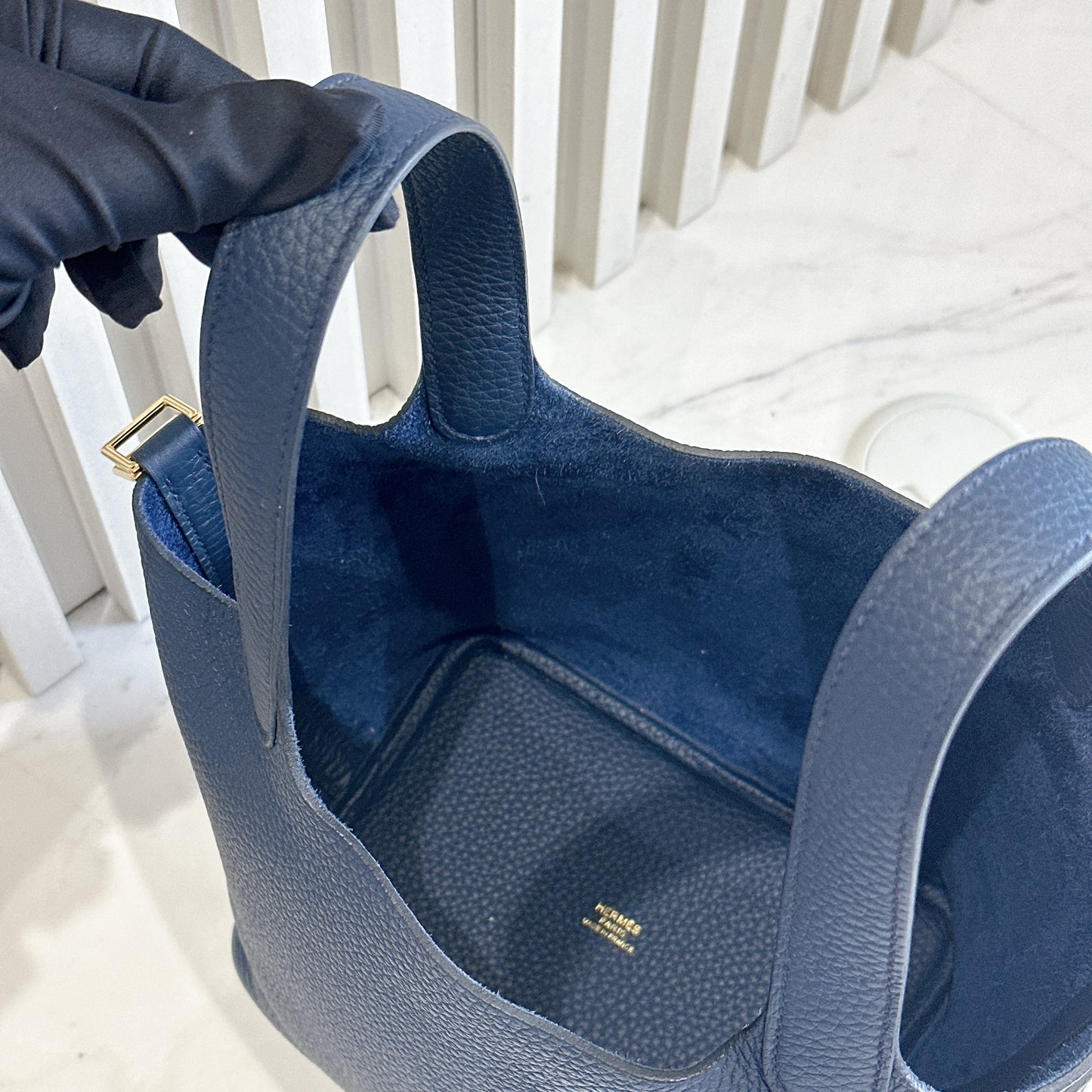Hermes Picotin 18 Bleu De Prusse