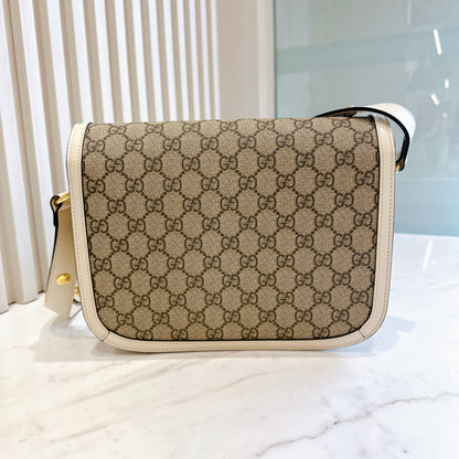 Gucci 1955 Horsebit Medium in White