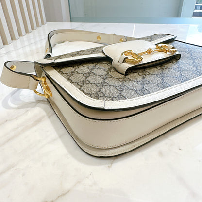 Gucci 1955 Horsebit Medium in White