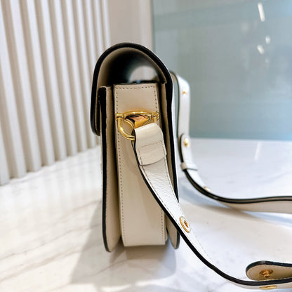 Gucci 1955 Horsebit Medium in White