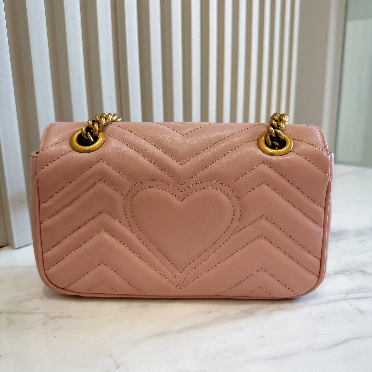 Gucci Marmont Mini in Pink GHW