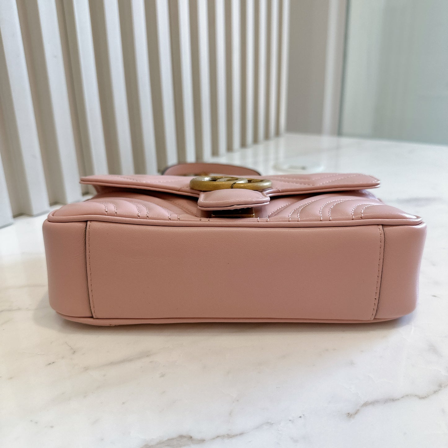 Gucci Marmont Mini in Pink GHW