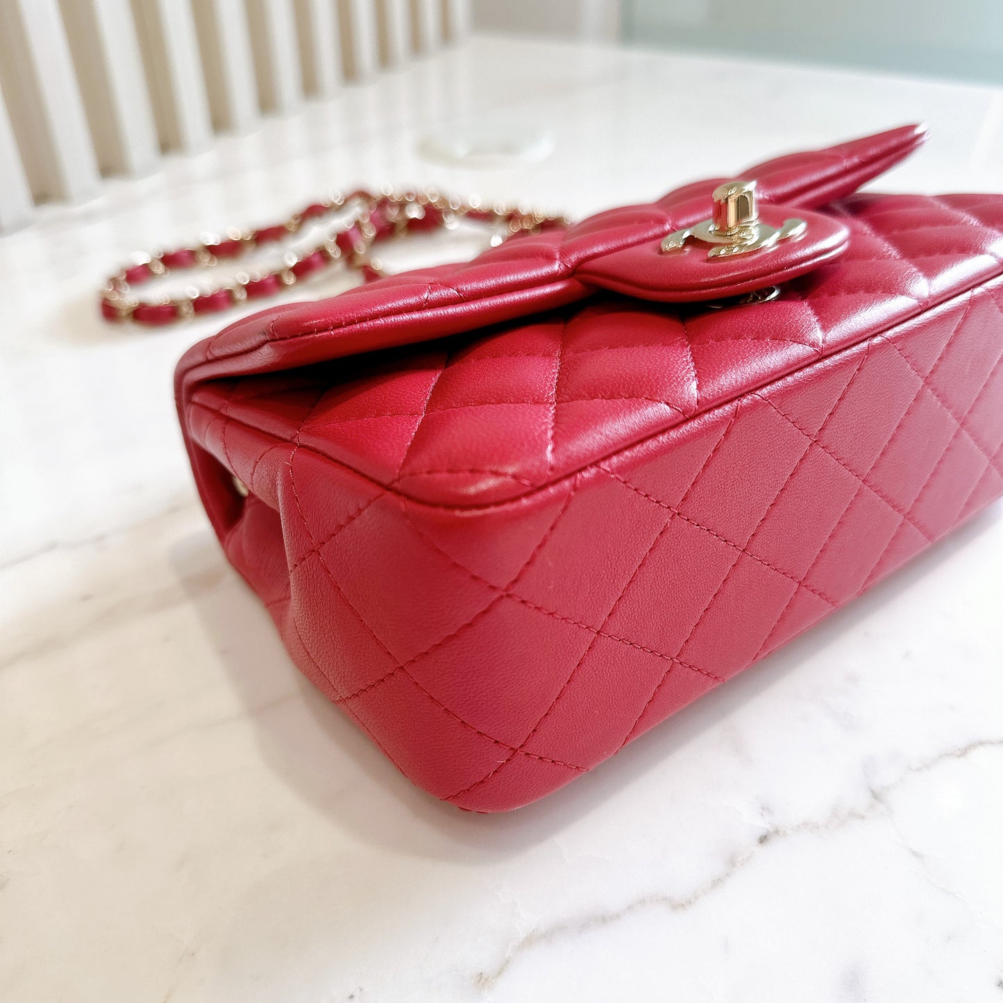 Chanel Mini Rectangular in Red