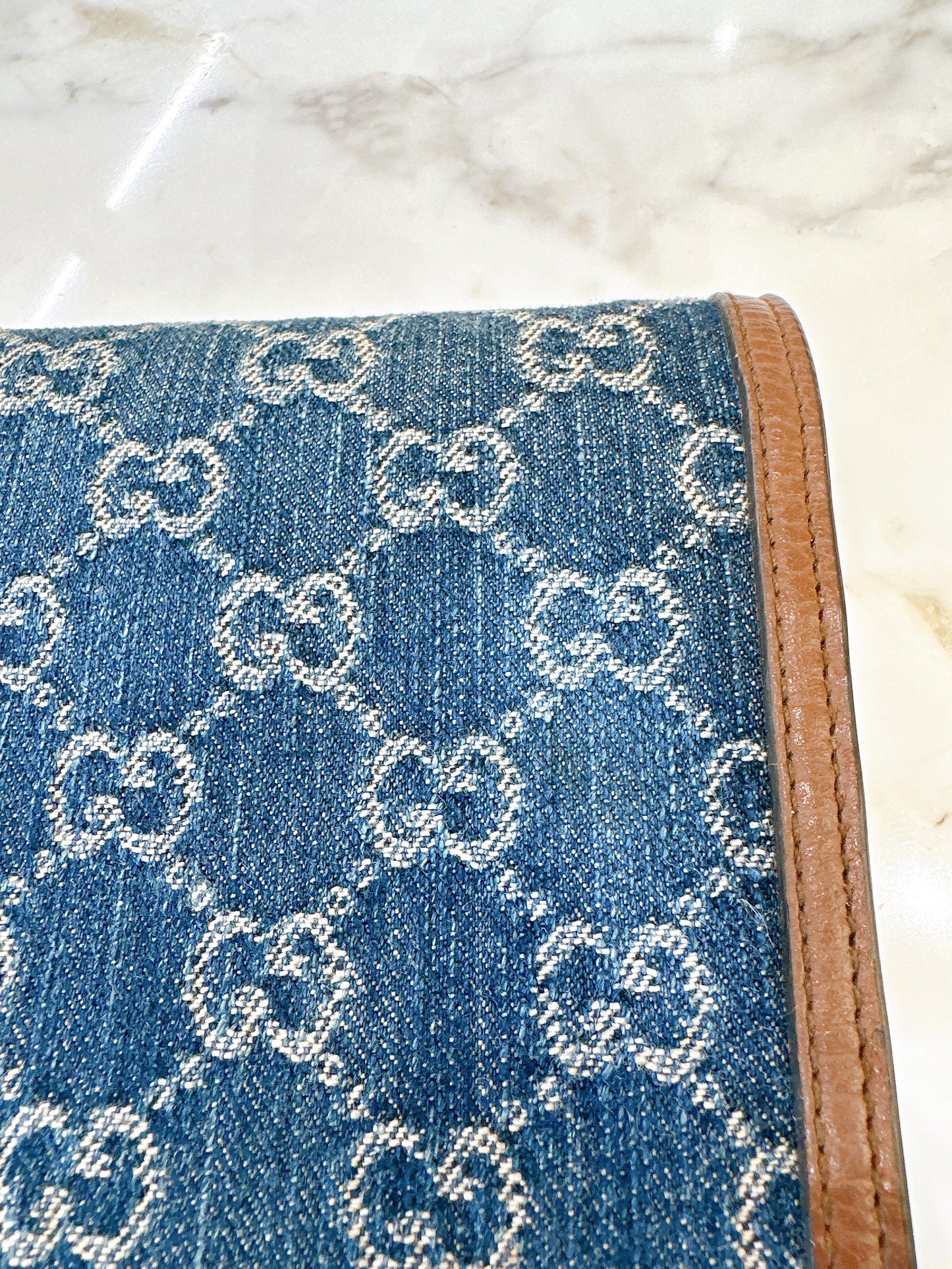 Gucci Dionysus Wallet On Chain in Denim