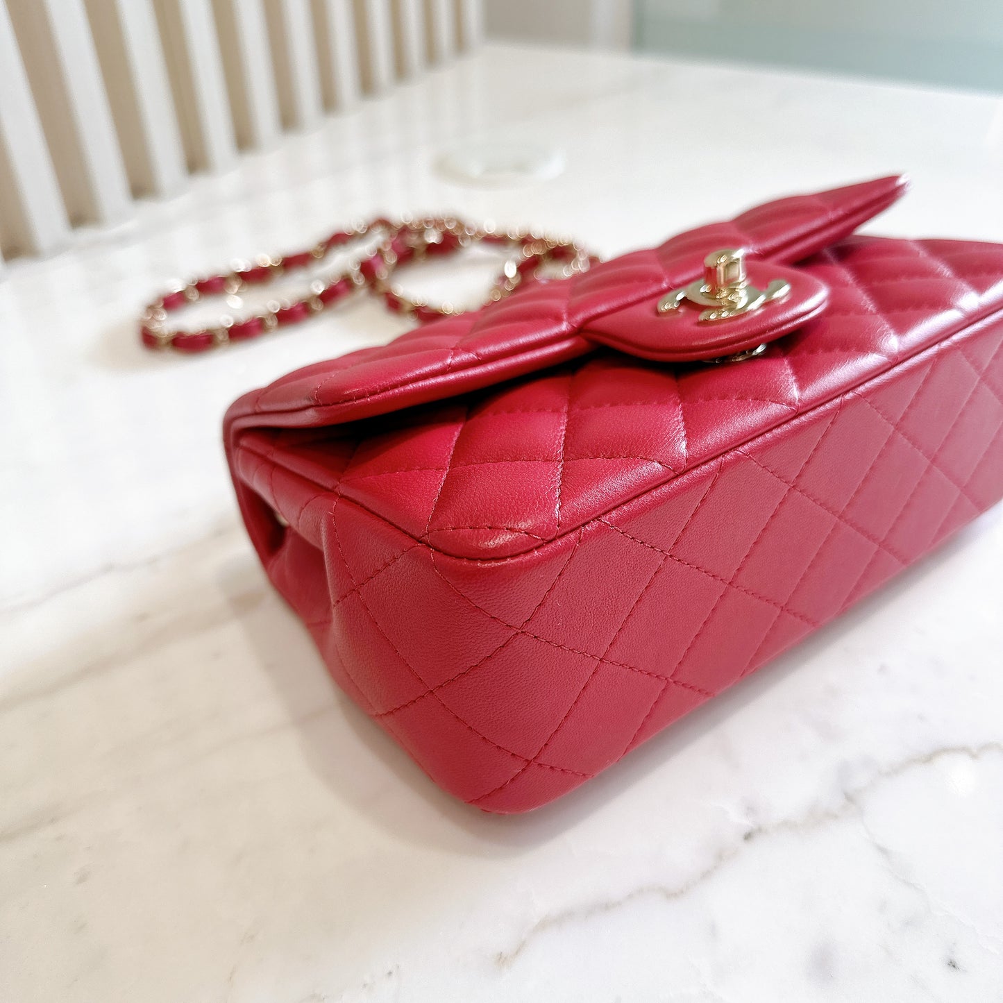 Chanel Mini Rectangular in Red