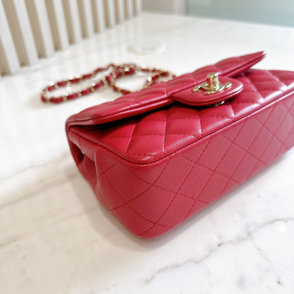 Chanel Mini Rectangular in Red