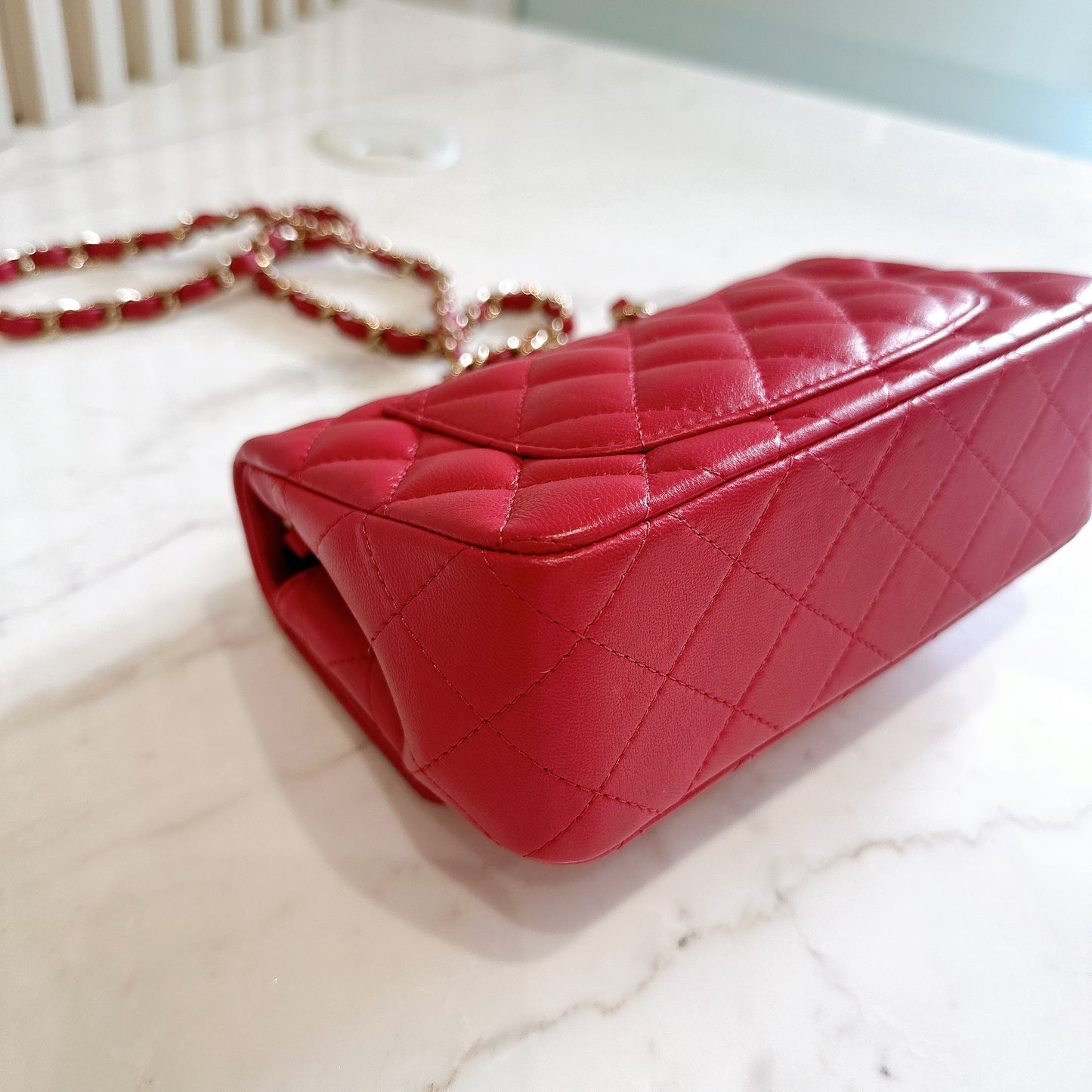 Chanel Mini Rectangular in Red